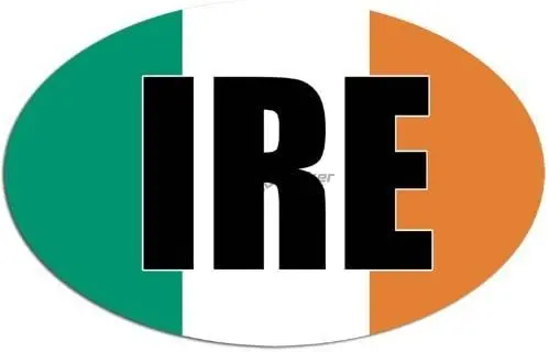 Ireland Flag Luck Clover Harp  - Car Accessories Ireland 评论和价格