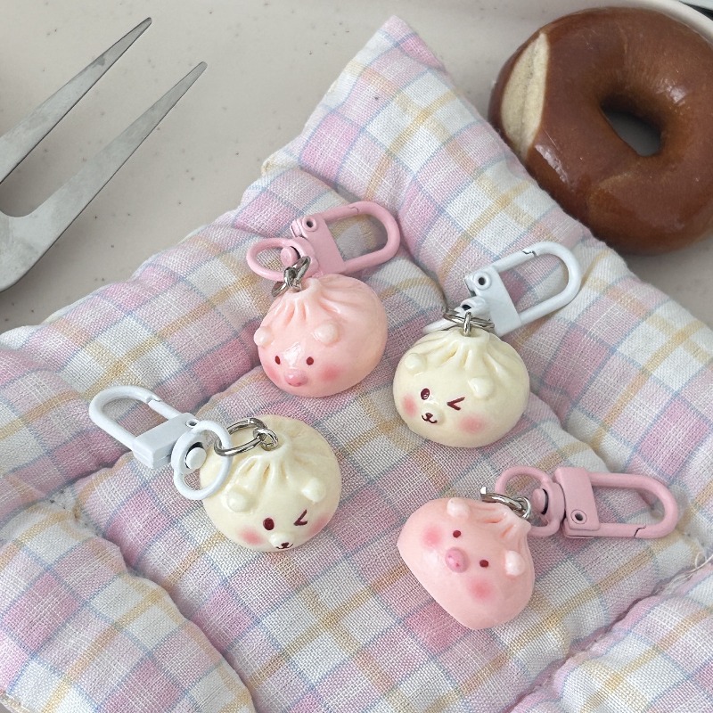 Kawaii Mini Steamed Bun Keycha - Car Accessories Bunnings 评论和价格