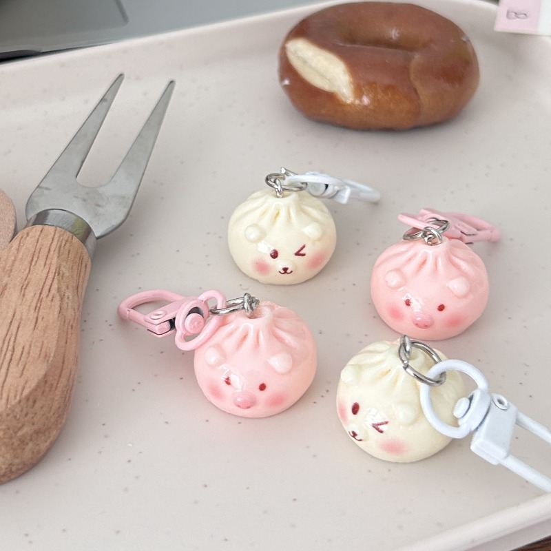 Kawaii Mini Steamed Bun Keycha - Car Accessories Bunnings 评论和价格