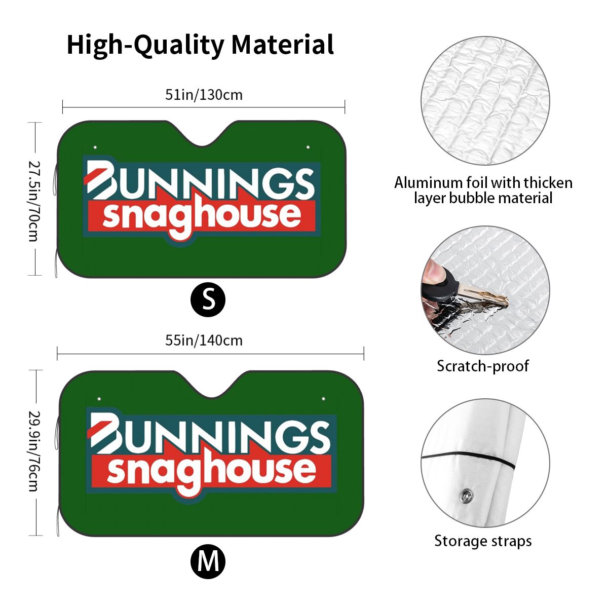 Bunnings Snaghouse 1 Sunshade  - Car Accessories Bunnings 评论和价格