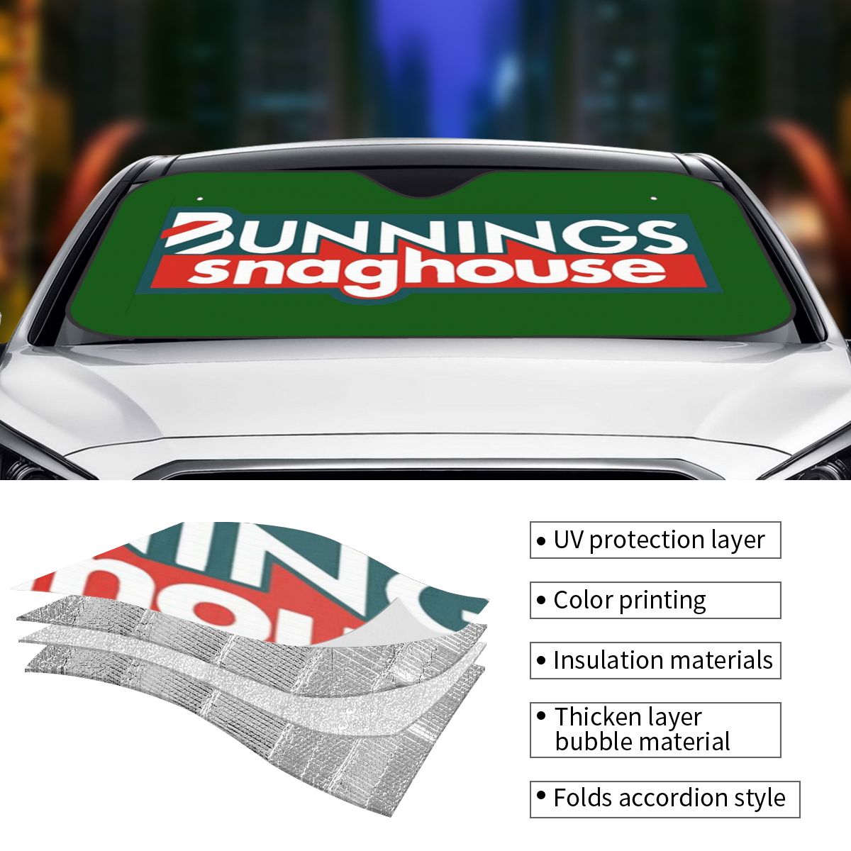 Bunnings Snaghouse 1 Sunshade  - Car Accessories Bunnings 评论和价格