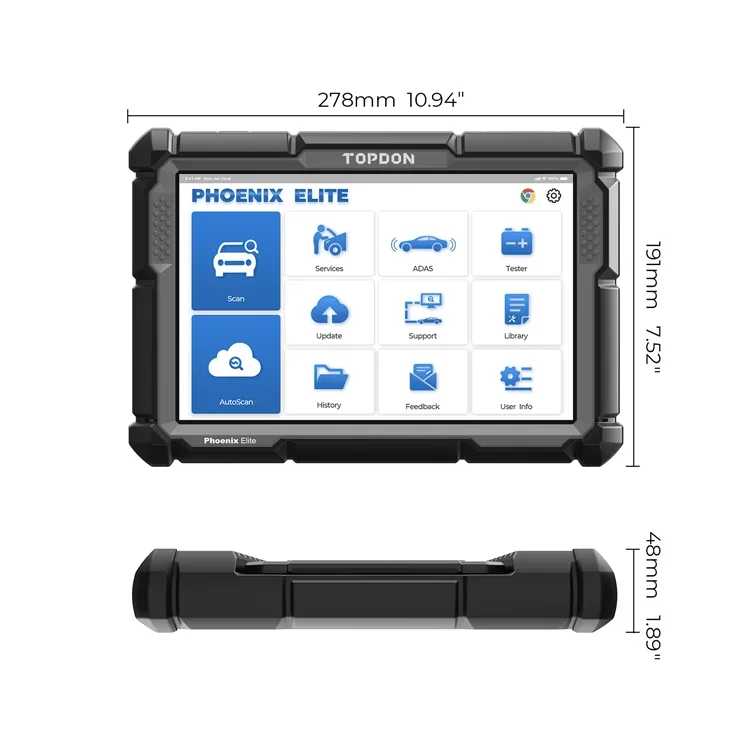 TOPDON PHOENIX ELITE Car Ecu U - Obd2 Scanner 评论和价格