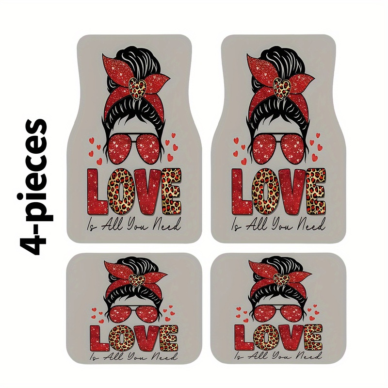 4Pcs Car Floor Mats, Messy Bun - Car Accessories Bunnings 评论和价格
