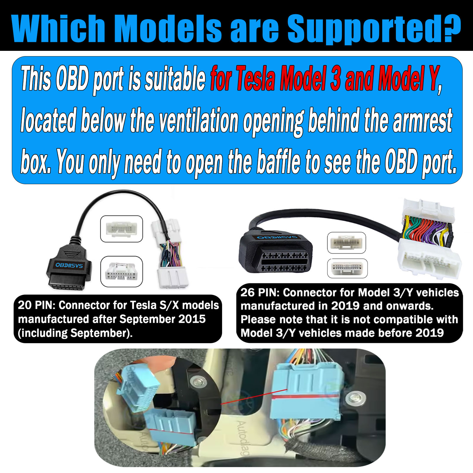 For Tesla 26Pin Diagnostic Cab - Obd2 Scanner 评论和价格