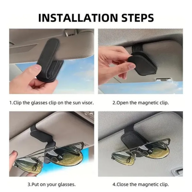 Car Sun Visor Glasses Case Hol - Car Accessories Company 评论和价格