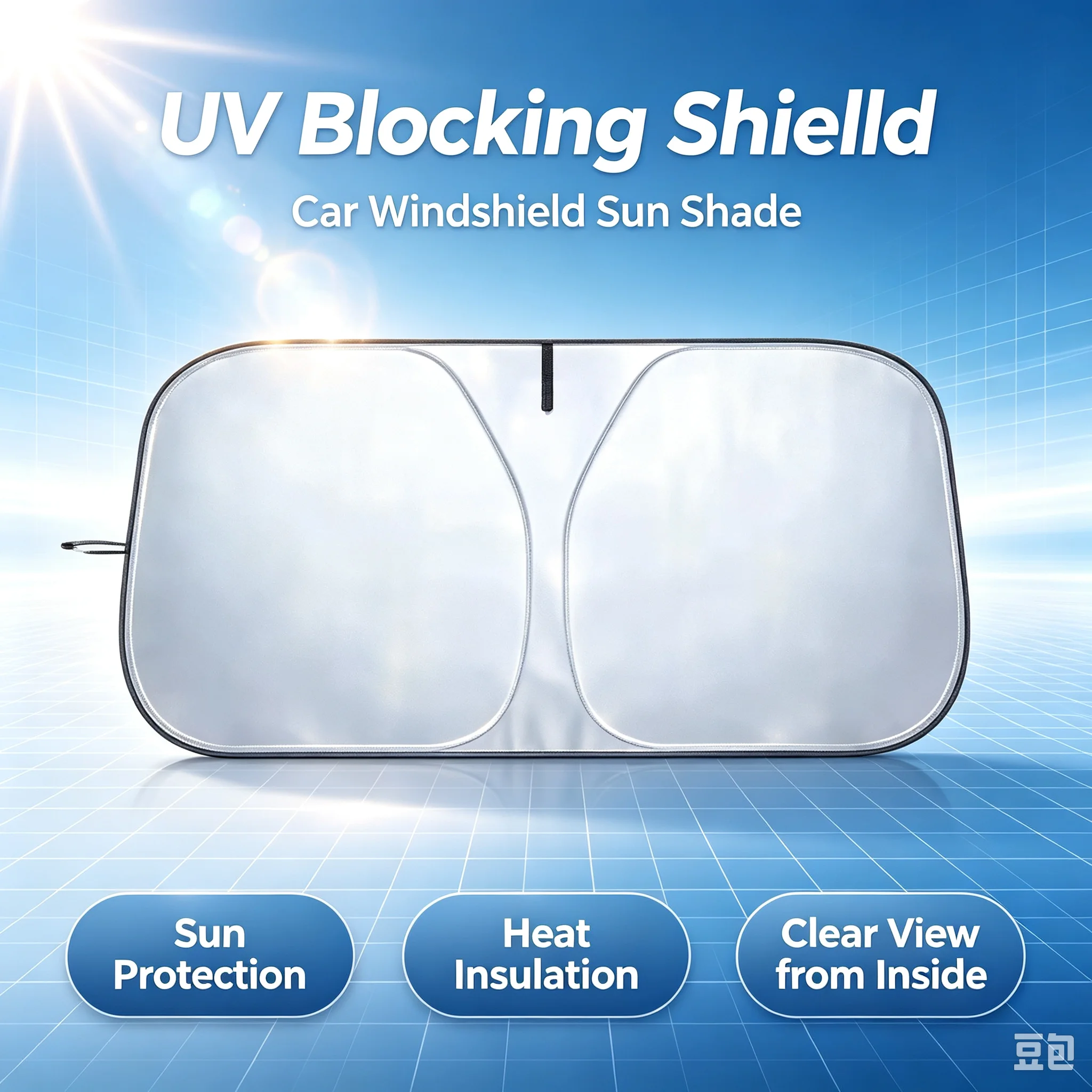 Car Front Window Sunshade UV P - Car Accessories Company 评论和价格
