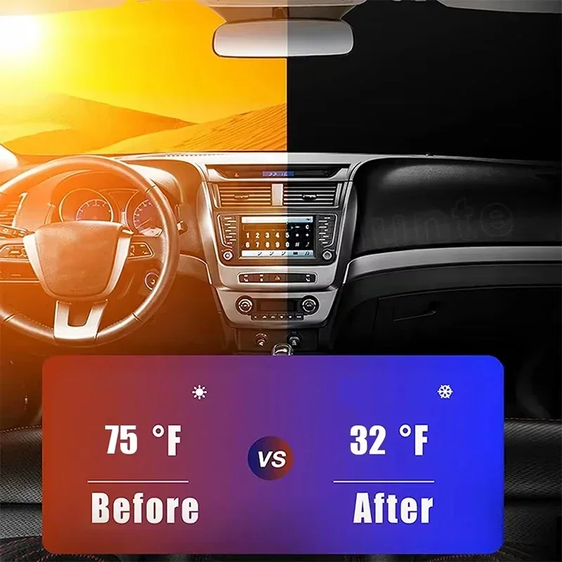 Car Front Window Sunshade UV P - Car Accessories Company 评论和价格
