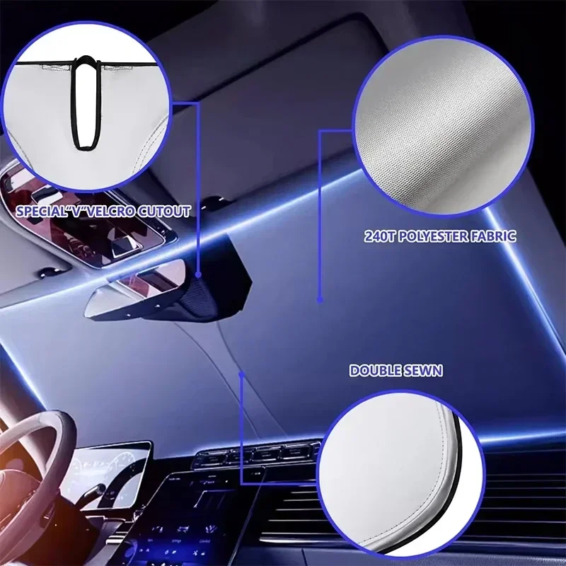 Car Front Window Sunshade UV P - Car Accessories Company 评论和价格